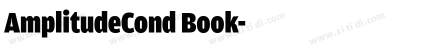 AmplitudeCond Book字体转换